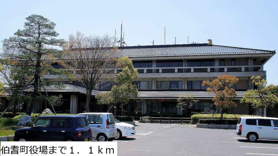 近くの伯耆町役場まで1,100m(徒歩14分)