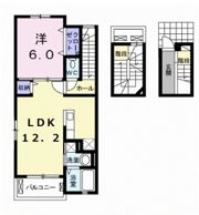 ヴァンベール蘭 Bの間取り画像