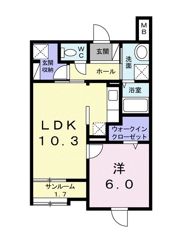グリーンビラ郷美の間取り画像