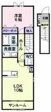 プラシード梅の木の間取り画像