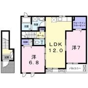 ハピネスⅡの間取り画像