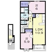 Riria Ⅶ Ⅴの間取り画像