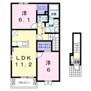 サンリッチ Bの間取り画像