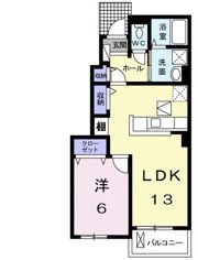 ＠八日市の間取り画像