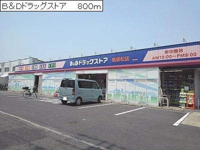 近くのB&Dドラッグストアまで800m(徒歩10分)