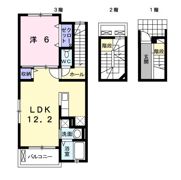 グランディール富里Ⅱの間取り画像