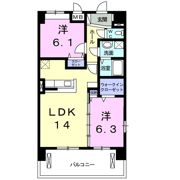 フルーレⅡの間取り画像