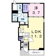 シャンブルクレールⅠの間取り画像