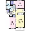 ソレイユ西町Aの間取り画像