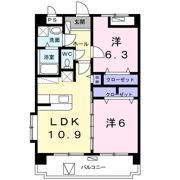 シャトーうふざとの間取り画像