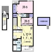 アムール 琴 Ⅲの間取り画像