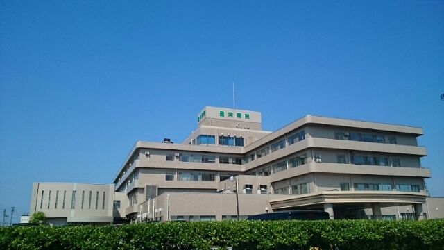 近くの豊栄病院まで1,200m（徒歩15分）