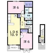 ウエスト ノアαの間取り画像