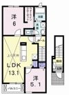 オ・ソレイユAの間取り画像