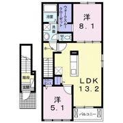 ランプロン アヤ Ⅲの間取り画像