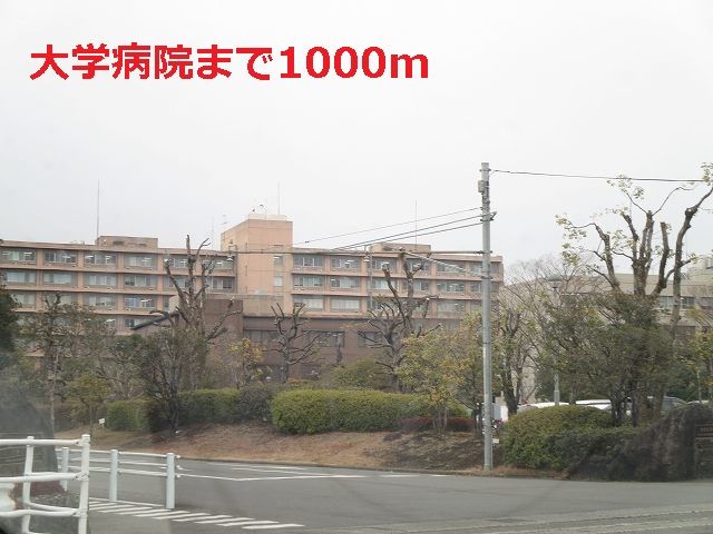 近くの大学病院まで1,000m（徒歩13分）