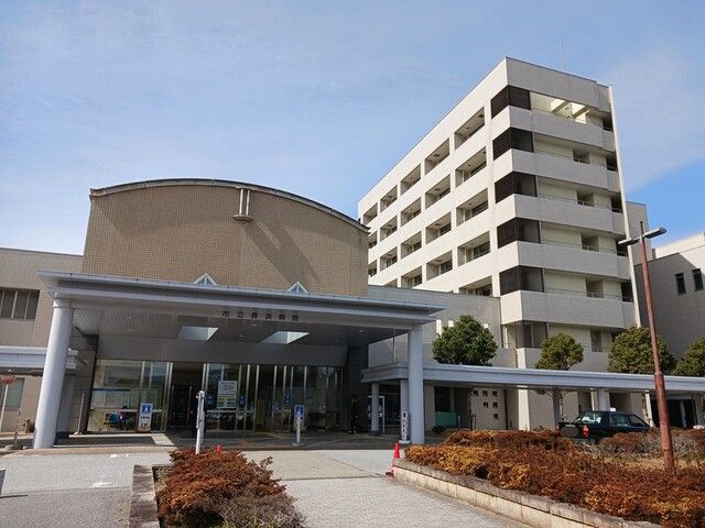 近くの市立長浜病院様まで760m（徒歩10分）