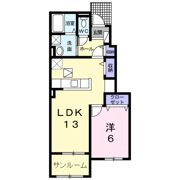 カーサ フィオーレの間取り画像