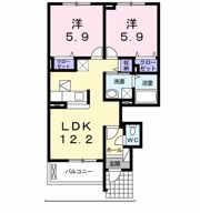 パルフェⅡの間取り画像