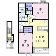 メゾンアンソレイエの間取り画像