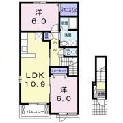 クラール ブリーゼA棟の間取り画像