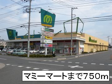 近くのマミーマートまで750m（徒歩10分）