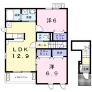 ホーク メゾンBの間取り画像