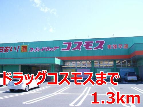 近くのドラッグコスモスまで1,300m（徒歩17分）