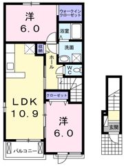 カームネス岡本 Ⅳの間取り画像