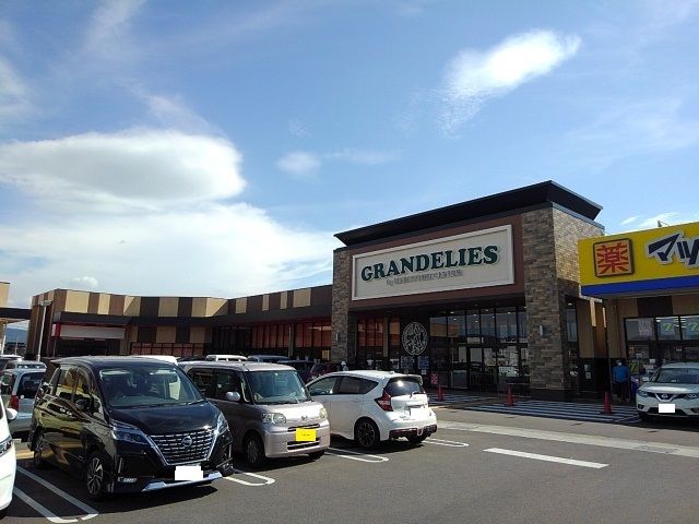 近くのグランデリーズ飯山店まで1,600m（徒歩20分）