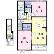 関南町レジデンスⅢの間取り画像