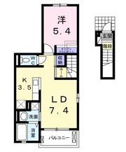 エミュレーヌ Aの間取り画像