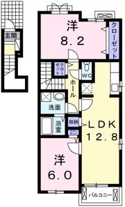 フラットウェルエムズの間取り画像