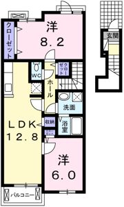 フラットウェルエムズの間取り画像