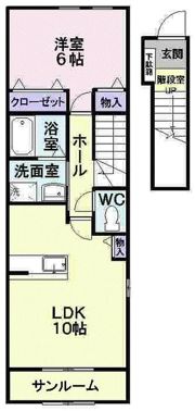 メゾン早坂1番館の間取り画像