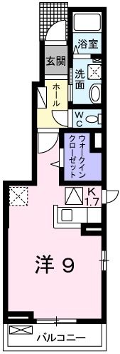 グランペール古賀Ⅲ Aの間取り画像