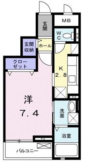 クレール茅ヶ崎Ⅱの間取り画像