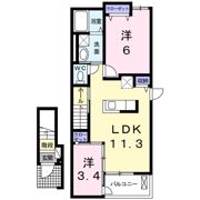 フローラBの間取り画像