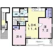 シャルパンティエ Ⅲの間取り画像