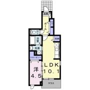 クレール石田の間取り画像