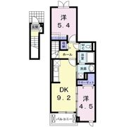 クレール石田の間取り画像