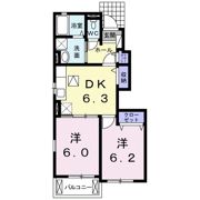 プリムローズⅡの間取り画像