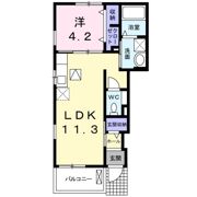 東三島575ハイツEの間取り画像