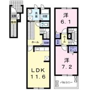 ルミナス篠栗 2nd Bの間取り画像