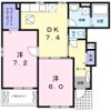 H・CANTIK Ⅳの間取り画像