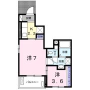 ヴィラ千歳 B棟の間取り画像