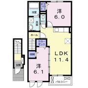 サンライズ岩山の間取り画像