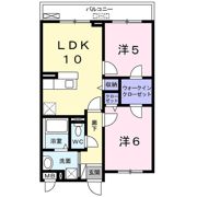 エトワール桃山Ⅱの間取り画像