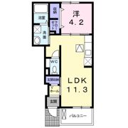 アイ コート Ⅰ 下妻の間取り画像