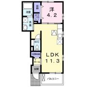 アイ コート Ⅰ 下妻の間取り画像